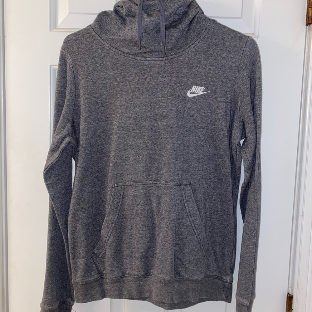 Grey Nike cowl hoodie